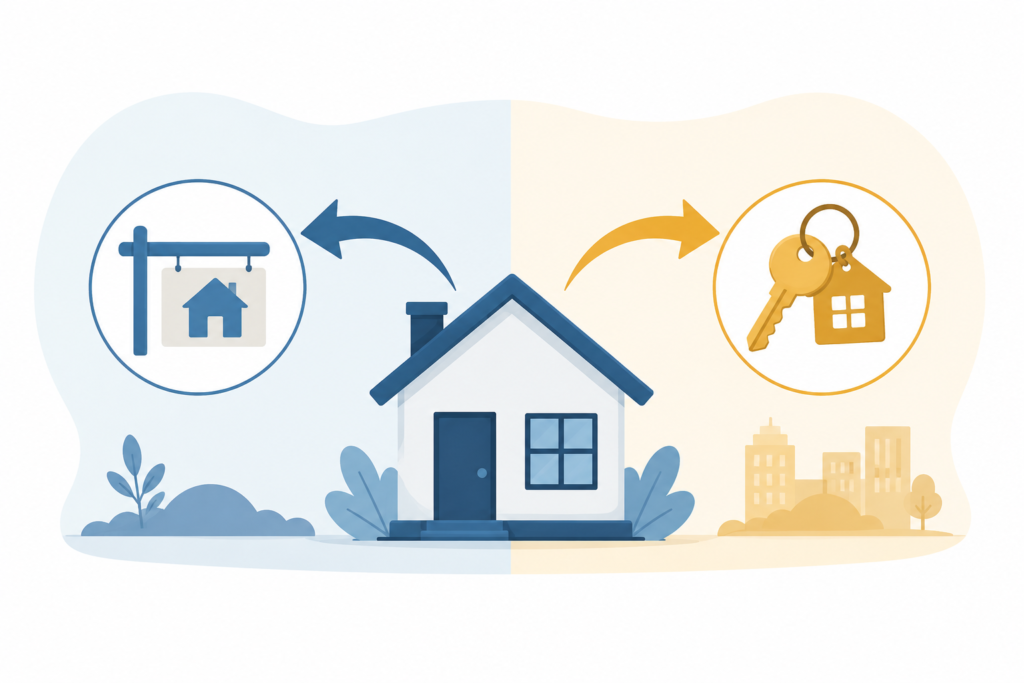 Zakat rules comparing 
property held for sale versus rental property