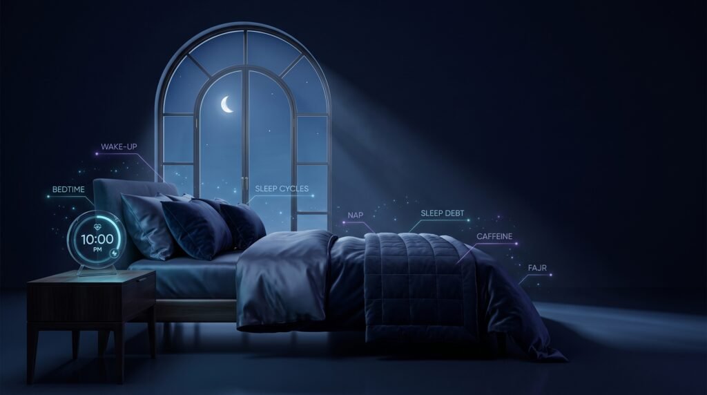 Sleep Master Calculator for bedtime, wake-up time and sleep cycle planning